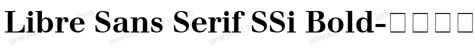 Libre Sans Serif SSi Bold字体转换